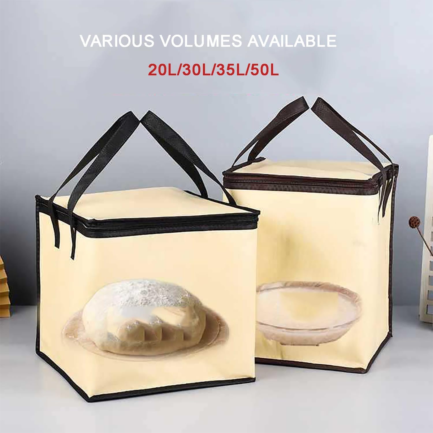 Macchina portatile per la fermentazione dell'impasto con regolazione della temperatura, ideale per pane, yogurt, Natto, scatola riutilizzabile per lievitazione dell'impasto, include manico per un