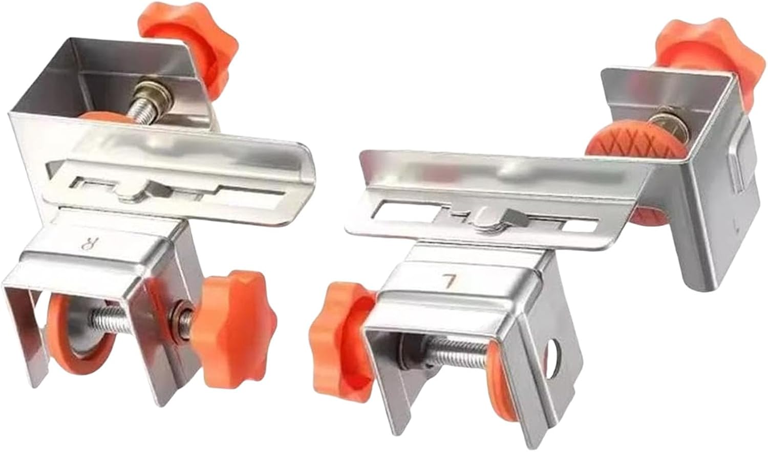 Pair of Multipuprose Drawer Panel Fasteners Sturdy Stainless Steel Mounting Hardware for Home Office Storage Quick Installation Drawer Fixing Clip