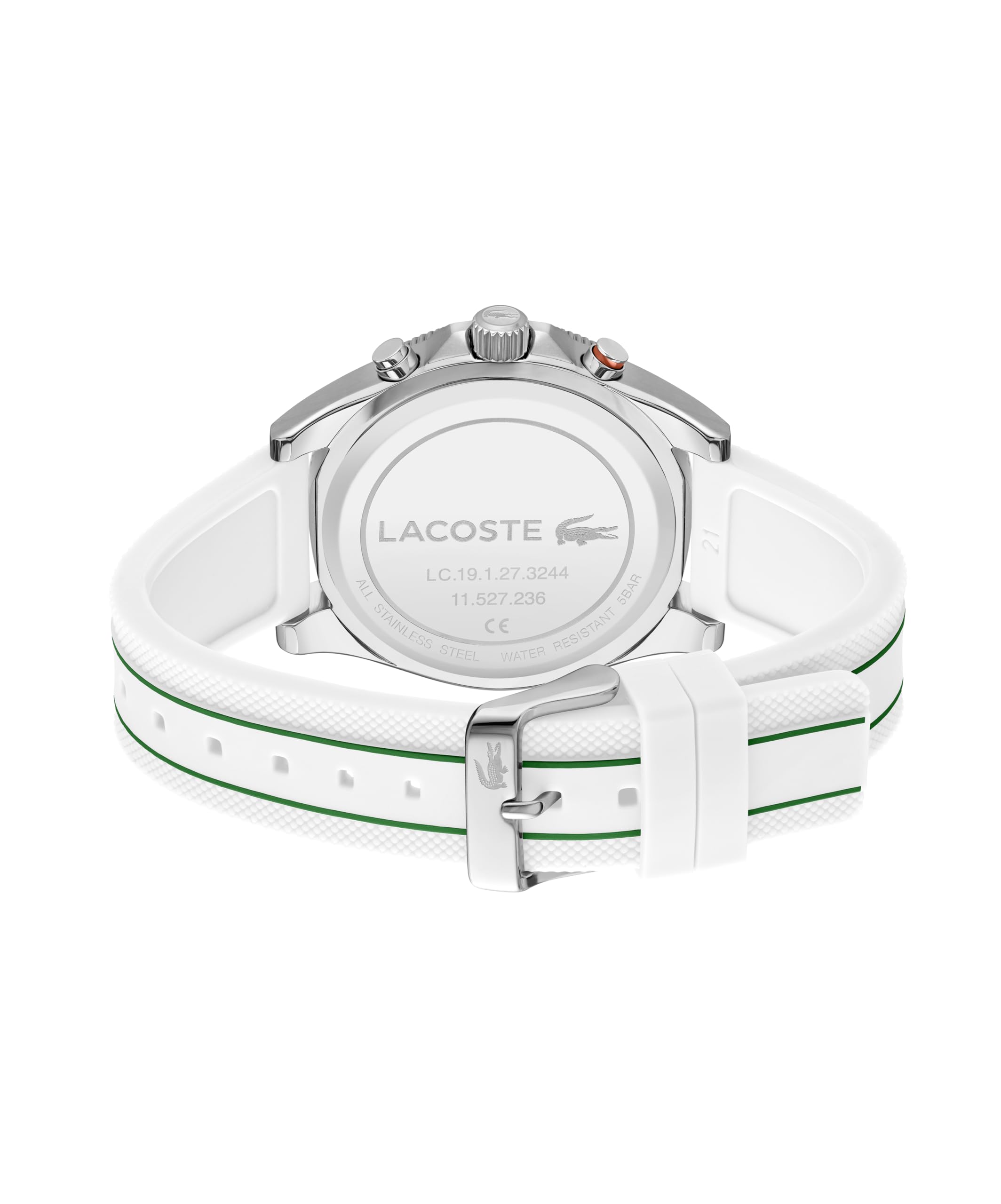 Lacoste Orologio con Cronografo al Quarzo da Uomo Collezione MAINSAIL con Cinturino in Acciaio Inossidabile o in Silicone