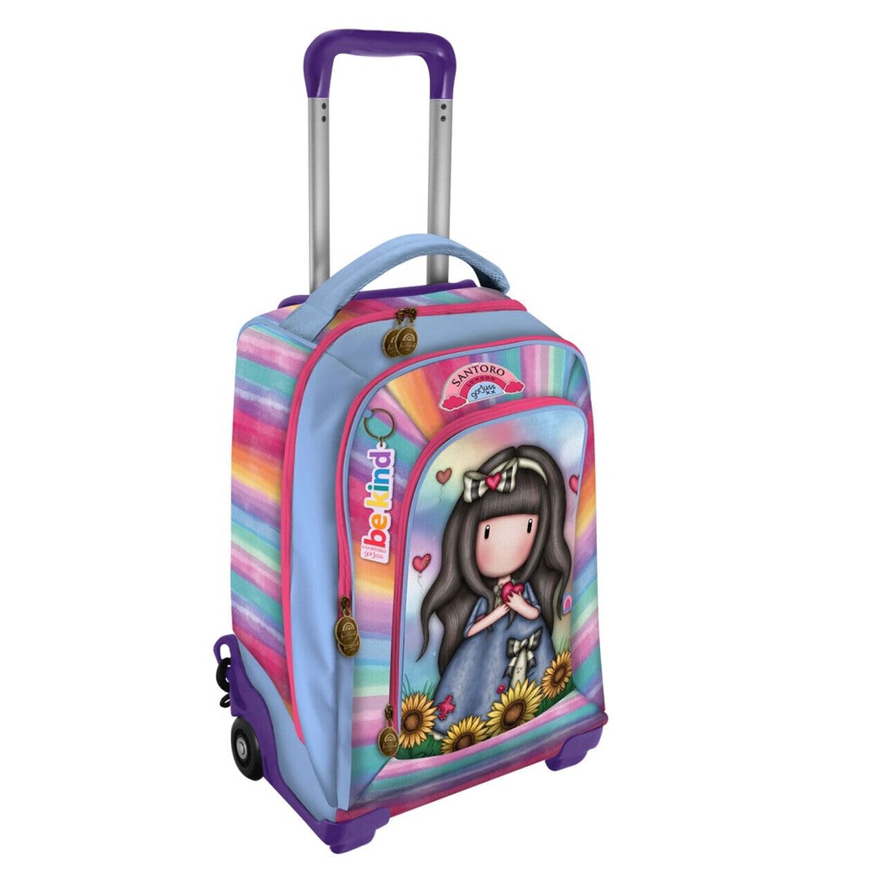 Zaino Scolastico Con Girasoli Per Ragazze – Leggero, Impermeabile, Con Scomparto Per Laptop 15.6'' – Multicolore - 4