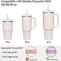 Vista 85 de Silicone Spill Stopper Set Compatible with Stanley Cup 2.0 30oz & 40oz with Straw Cover, Set of 4