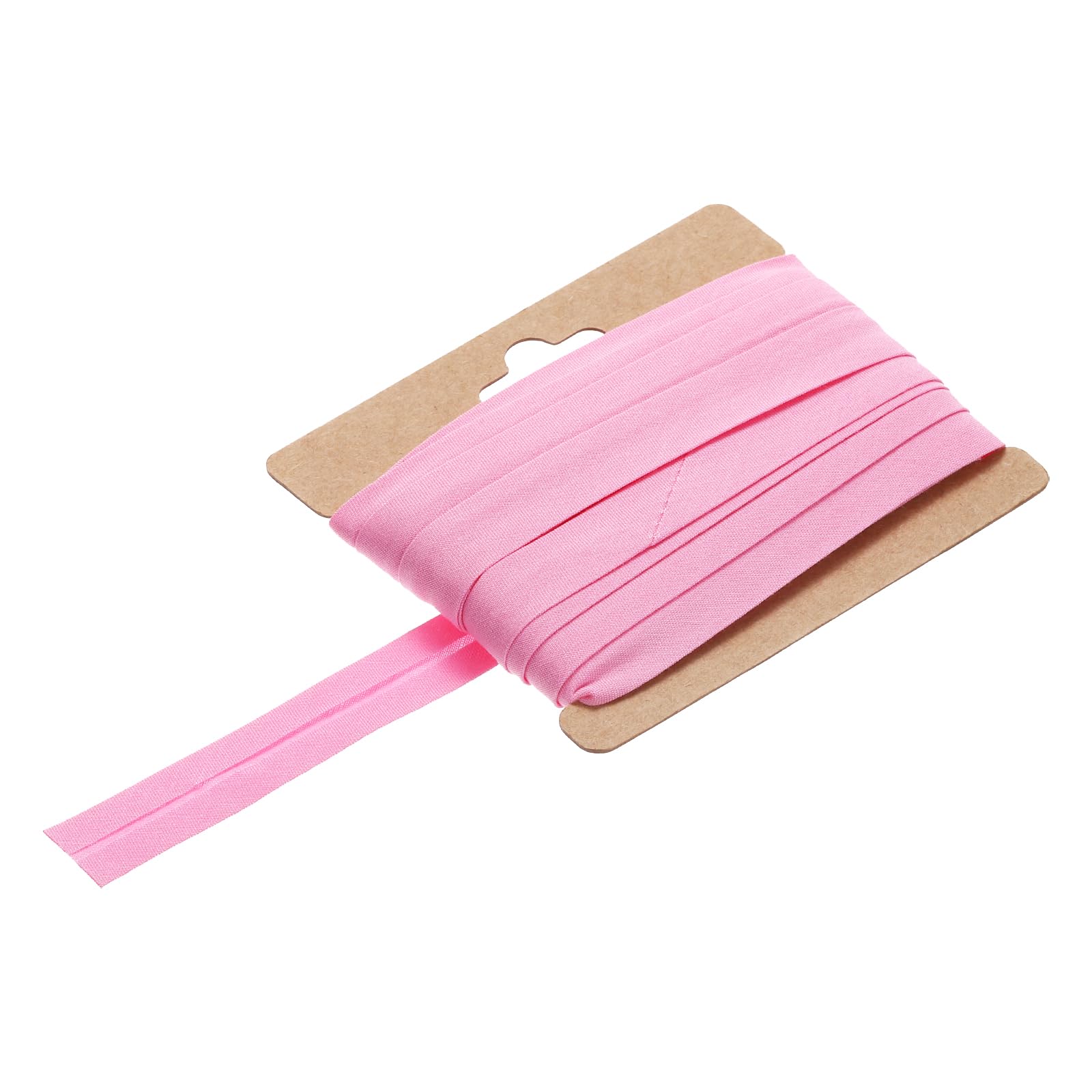 sourcing map 1/2 Inch Single Fold Bias Tape Cotton Continuous Bulk Bias Tape for Sewing,Seaming Quilting Hemming Binding Crafts (Pink 10 Yards) — image 1