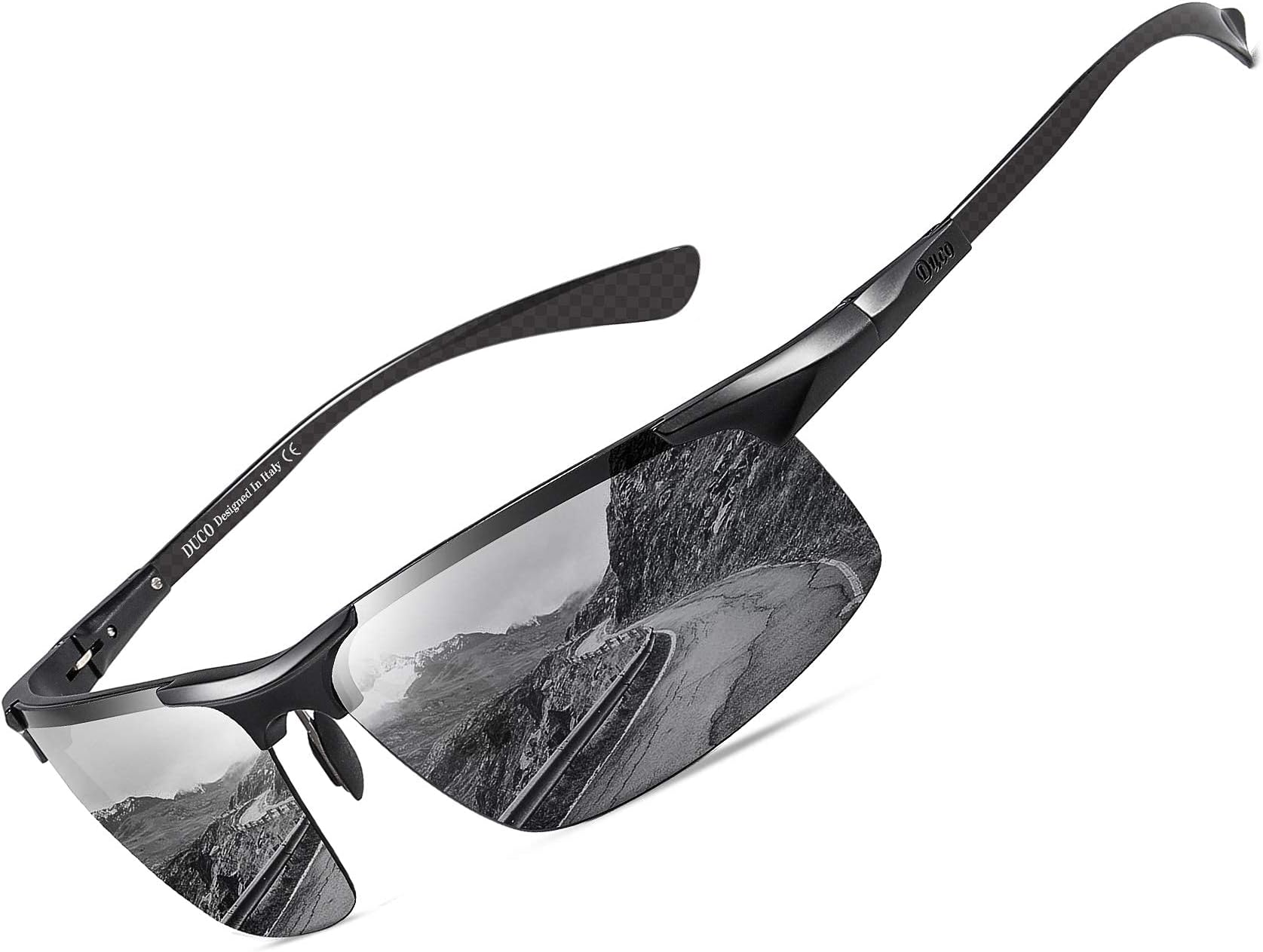โ Men's Sports Polarized Driving Carbon Fiber Sunglasses for Men UV400 Protection