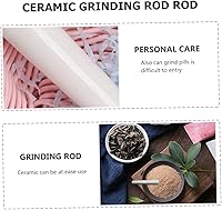 Vista 9 de 2.4 in de cerámica Muddler Medicina Píldora Polvo Maja Alimentos Molienda Varilla Multiusos Ajo Fruta Masher Stick Suribachi