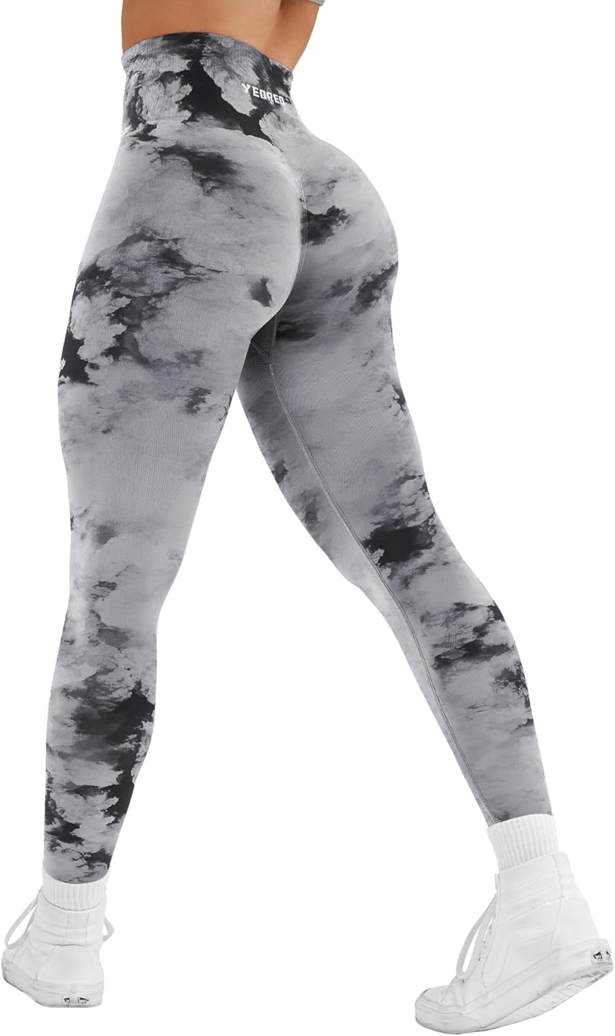 YEOREO Workout Leggings for Women Jada Scrunch Butt Lifting Leggings Seamless Screen Print Gym Yoga Pants