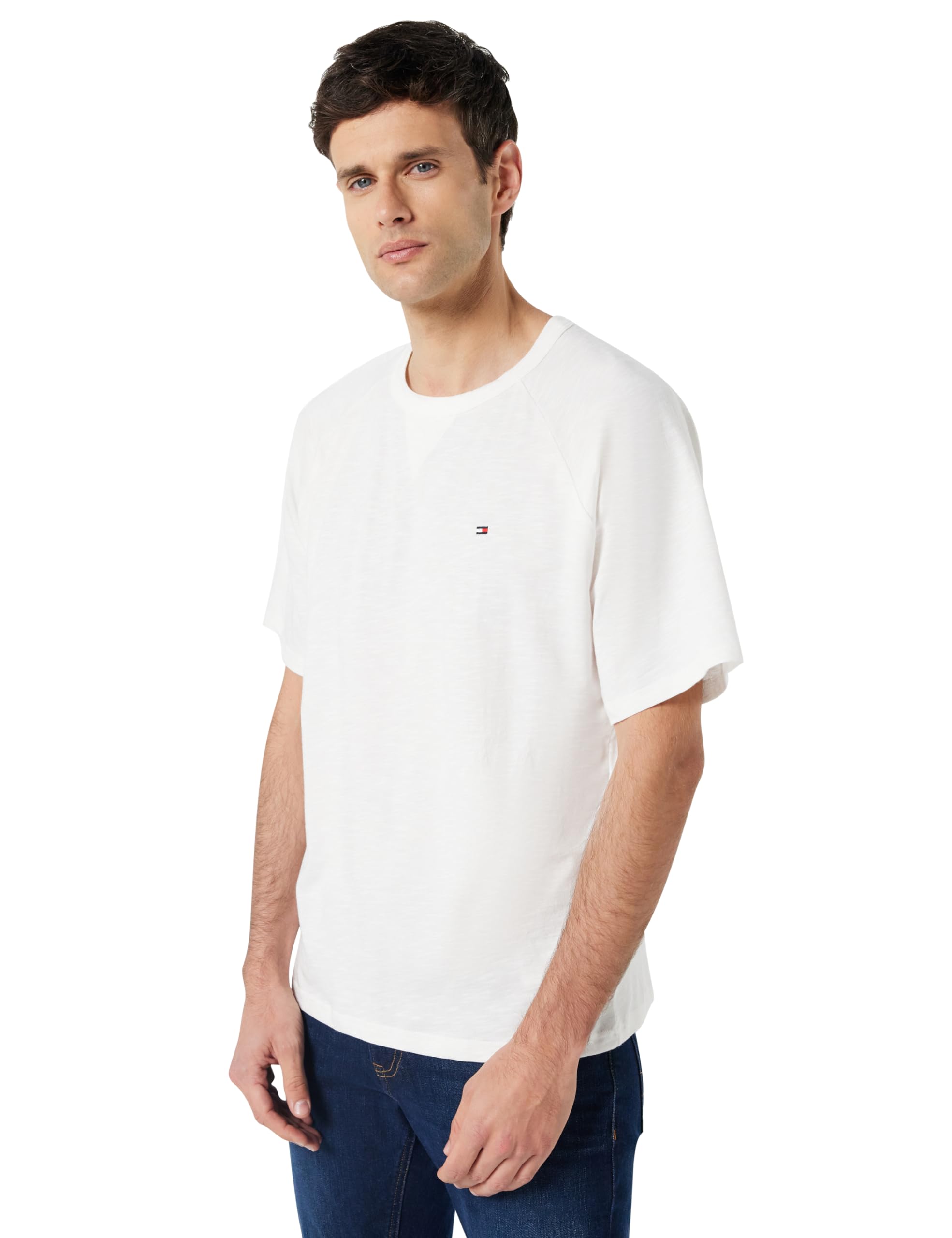 Tommy Hilfiger Herren T-Shirt Kurzarm Tee Baumwolle