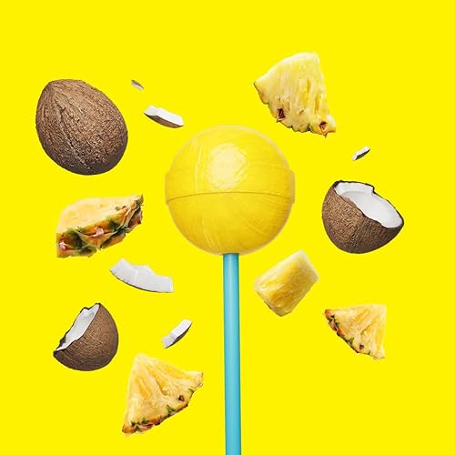 Miniatura 5 de Suckerz Paquete de 10 paletas de piña colada de fruta de la pasión y bola de mango, ventosas veganas con 92% menos de azúcar que las marcas líderes