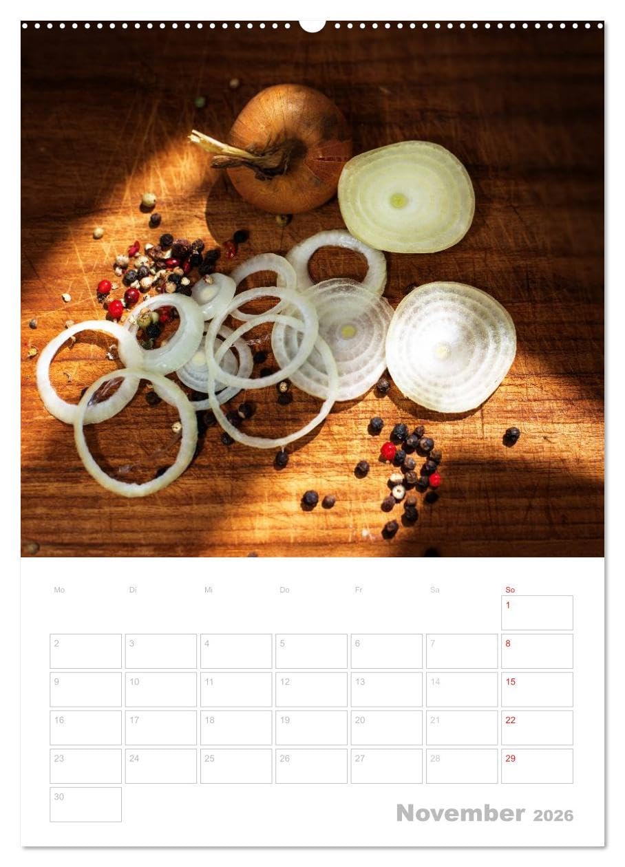 Guten Appetit/ein Küchen - Terminplaner (Wandkalender 2026 DIN A2 hoch), CALVENDO Monatskalender: Dreizehn sehr unterschiedliche Fotografien ... diesen Terminplaner. (CALVENDO Lifestyle)