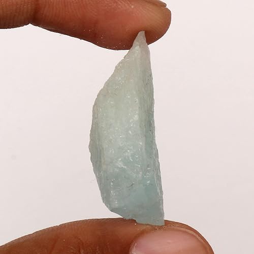 Miniatura 2 de GEMHUB Piedra preciosa suelta áspera de 55.05 CT Aqua Sky Aquamarine Crystal Certified Rock Loose Gemstone 100% Natural Aquamarine Gema curativa