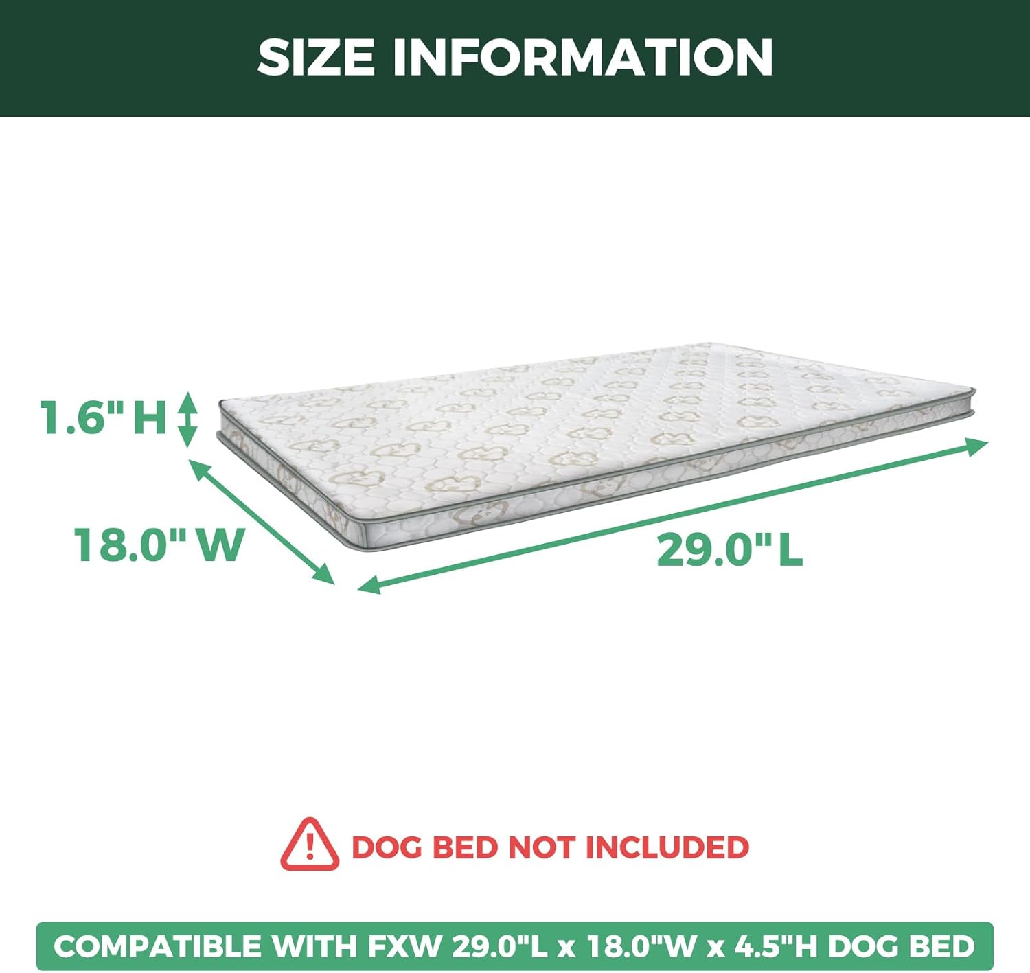 FXW Exclusive Dog Bed Cover, Only Compatible with FXW 29-Inch Titanest Dog Bed│Patented