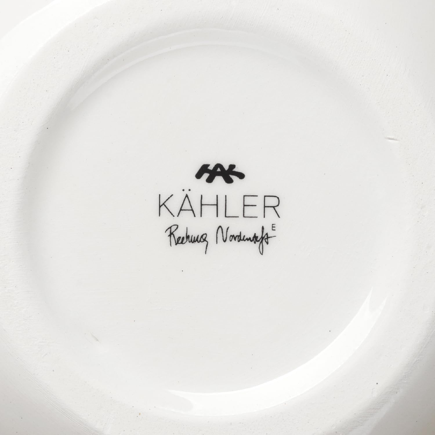 Kähler Vase H31 cm Omaggio Originaldesign mit handgemalte Streifen, schwarz