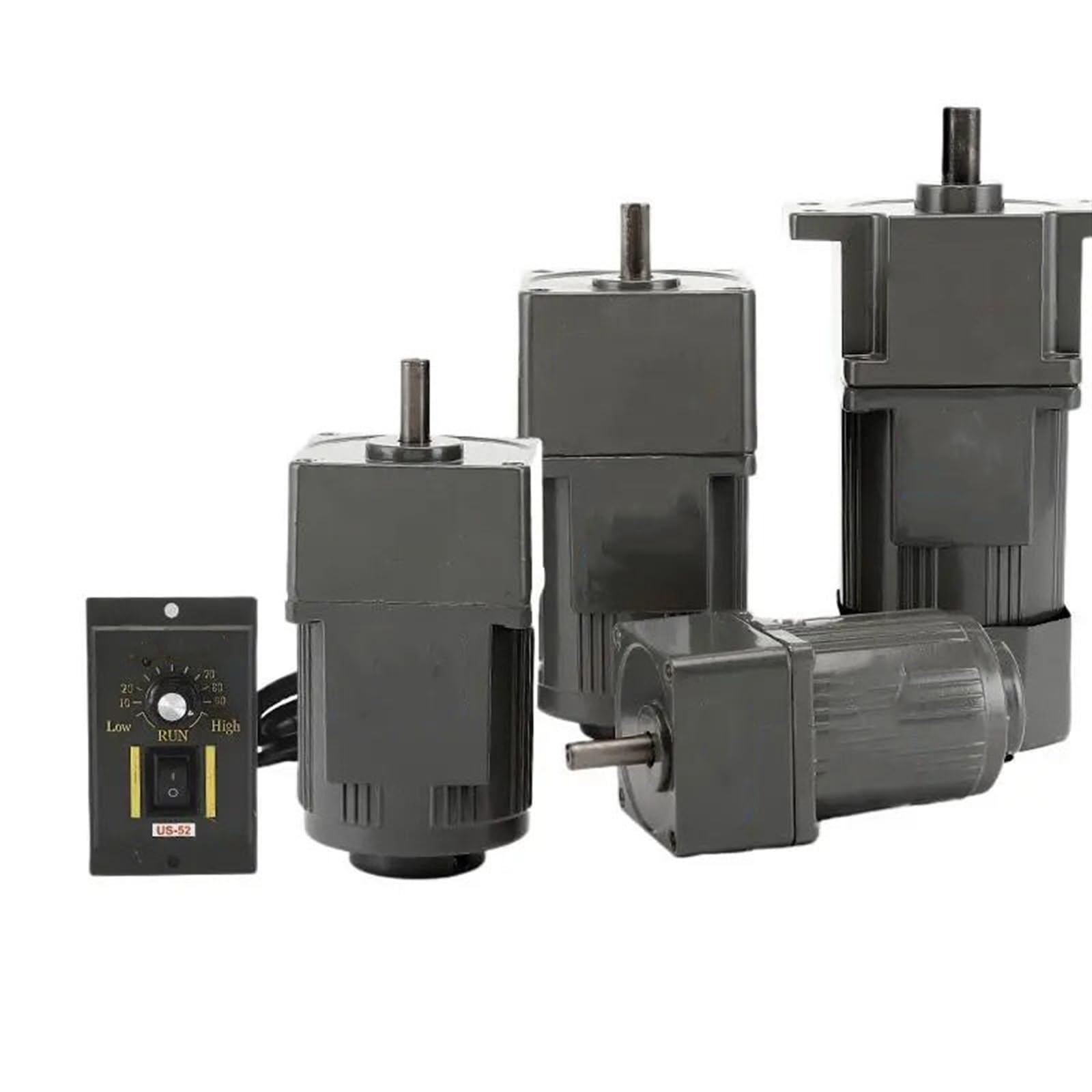 1 motorreductor de control de velocidad 2IK6RGN-C de 6 W, 220 V CA, monofásico, marco de 60 x 60 mm, motor de velocidad ajustable con regulador de velocidad Reducción de par(36K 38RPM)