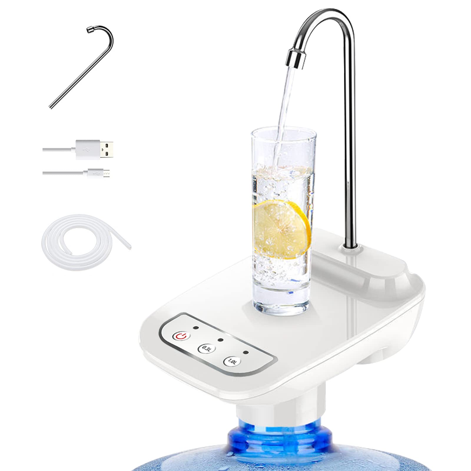 Bomba dispensadora de agua potable automática para eliminar derrames en garrafas