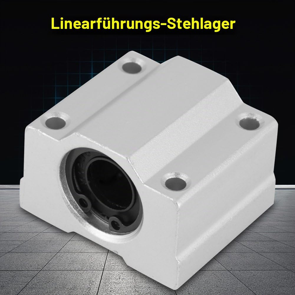 Linearlager Gleitblock, 4 teile/satz SCS12UU Aluminium Linearkugellager Gleitblock Innendurchmesser 12mm Weit verbreitet in Elektrowerkzeugen 36 x 42 x 28mm