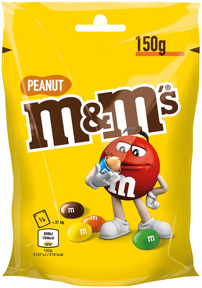 M&M'S | Peanut | Chocolade | Chocolade Gift | Eén verpakking (1 x 150 g)