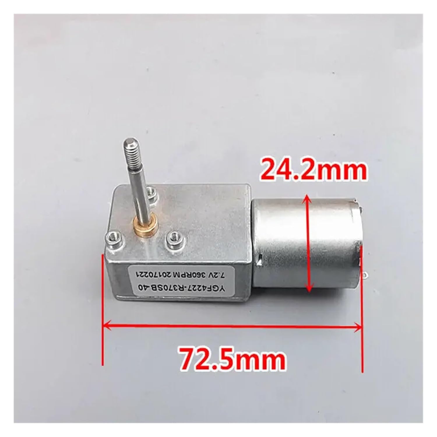 3V 9V 370 ワームギア 電子スターター 7.2V レデューサー 150-450RPM DC 高トルク 電子スターター メタル