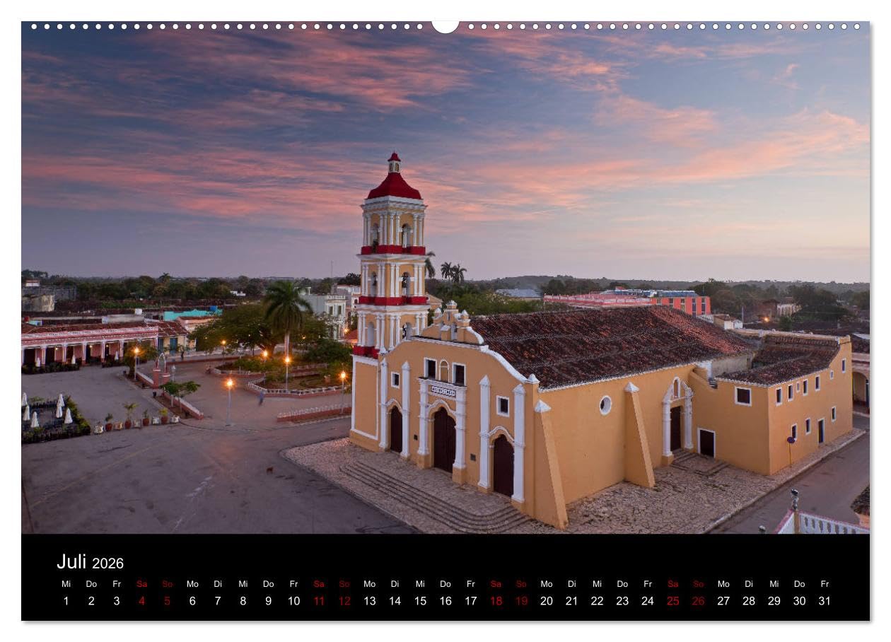 Kuba 2026 (hochwertiger Premium Wandkalender 2026 DIN A2 quer), Kunstdruck in Hochglanz: Landschaft, Architektur, Strand und Oldtimer in Kuba (CALVENDO Orte)