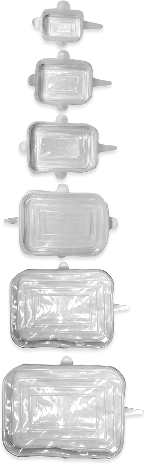 Norpro Reusable Rectangle Silicone Lids, Set of 6 - Image 3