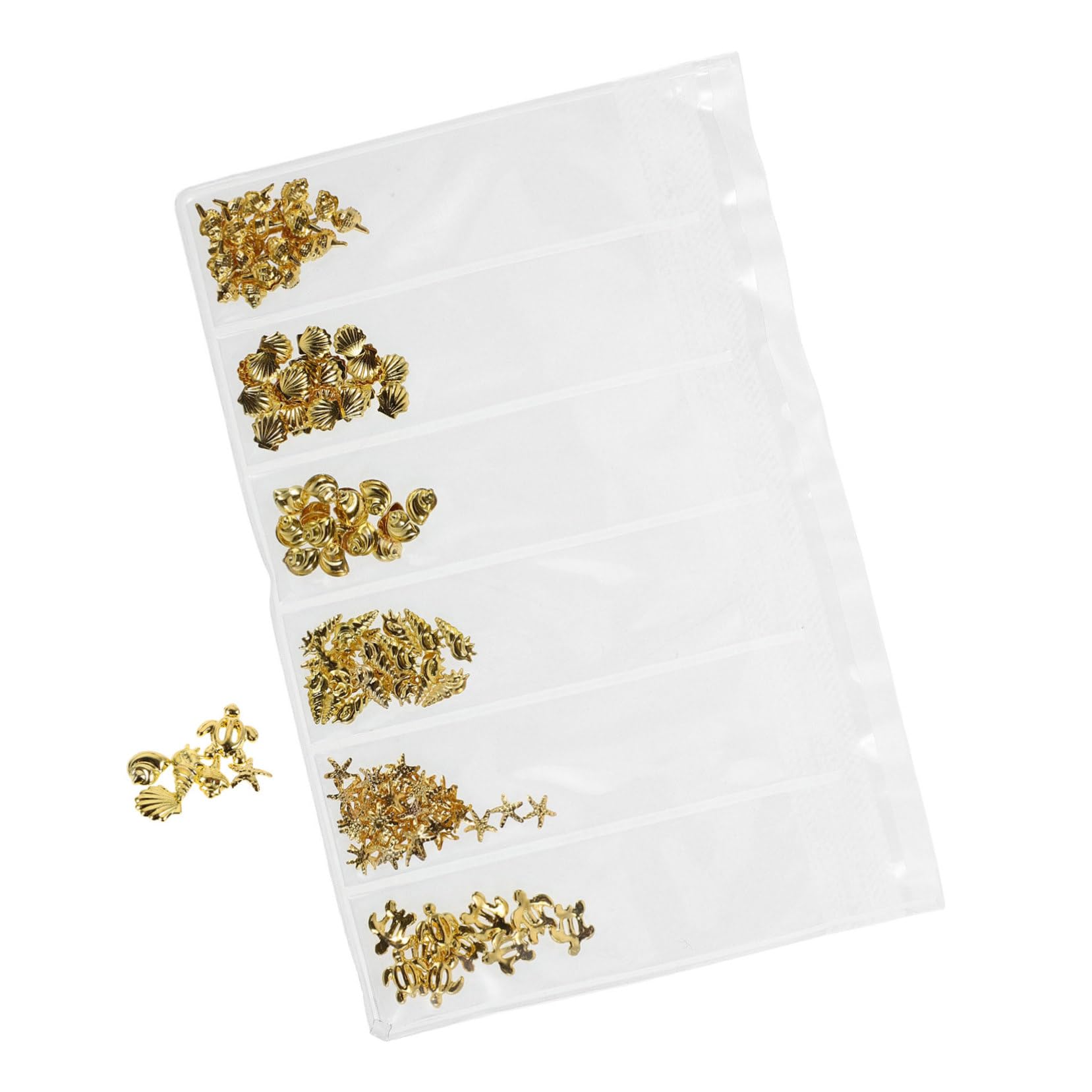 Beatifufu 6 Grid Bag Metal Nail Gems Rivet Studs Diy Jewelry Nail Art Decorations Easy Apply Party Wedding