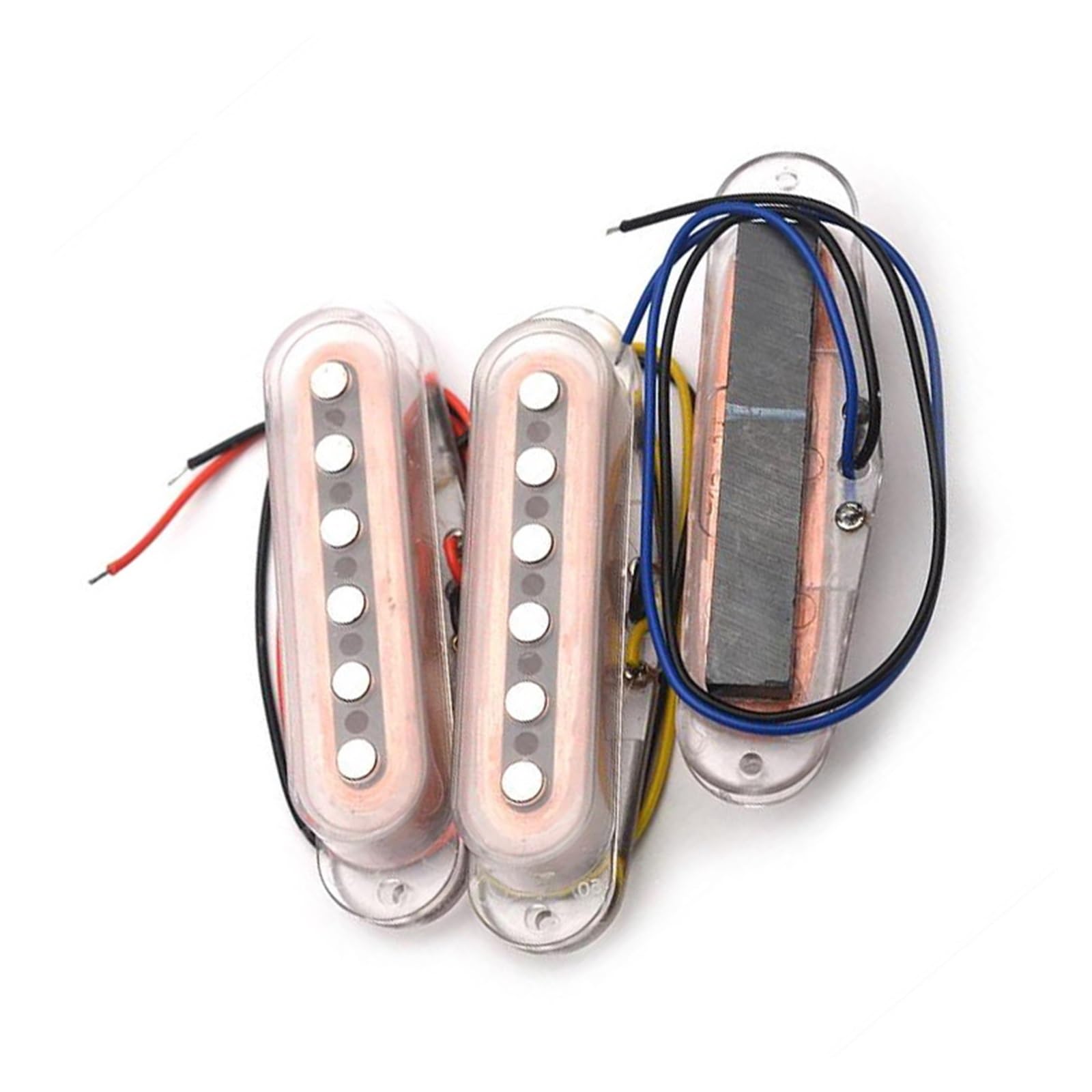 Profesjonalna Gitara Elektryczna Z Pojedynczą Cewką Mostek Środkowy 50/52mm Przetwornik Elektryczny Z Pojedynczą Cewką(1 set)
