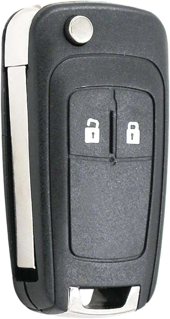 2 Buttons Remote for Vauxhall Opel Insignia Corsa Astra J Zafira Meriva Mokka Adam Karl Viva | Case Cover | Flip Blade | Lock Unlock Button | Compatible ring Accessories