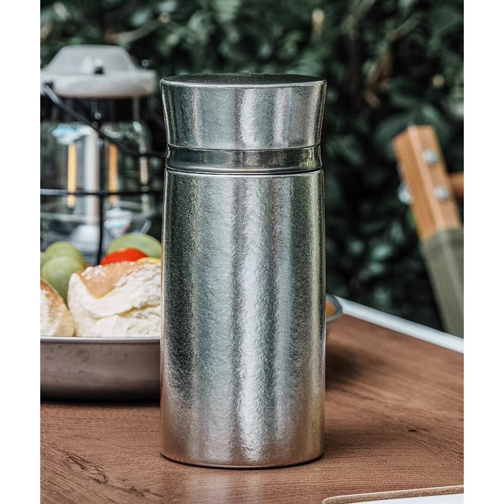 Bouteille d'eau sous Vide en Titane de 280 ML, à Double paroi, légère, Anti-Fuite, idéale for Le Sport, Les Voyages, l'extérieur et Le Bureau.