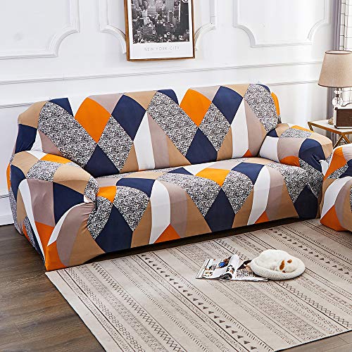 Ryoizen Funda de Sofa Elasticas 1-4 Plazas Universal Funda para Sofá Suave Antideslizante,Polyester,Funda de sofá bellamente Impresa