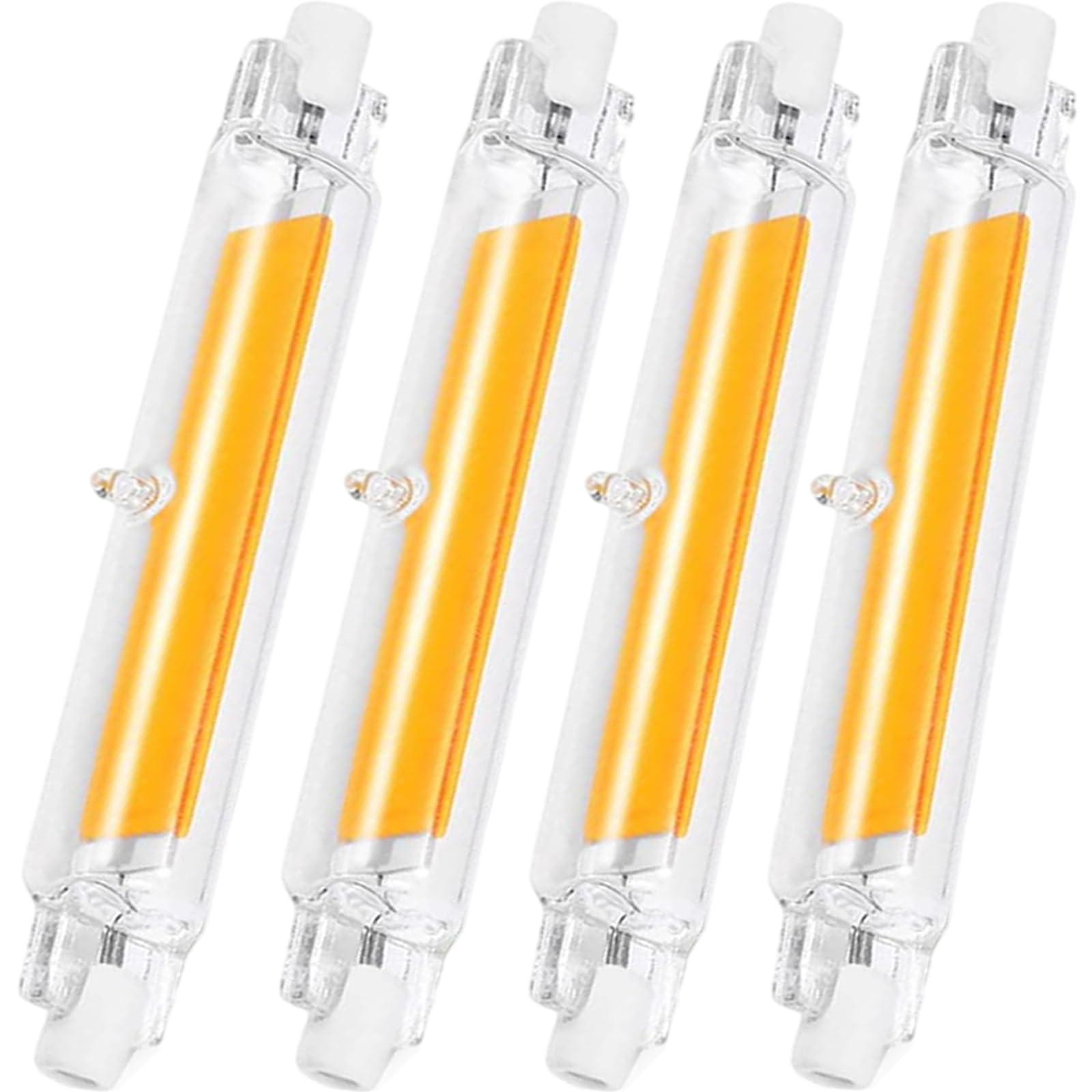 Anugsoe R7S LED 118mm 20W Dimmbar,R7S LED COB 118mm Glühbirne Ersetzt R7S 200W Halogen Leuchtmittel,Warmweiß 3000K, 2000LM 360-Grad-Licht, 4er Pack
