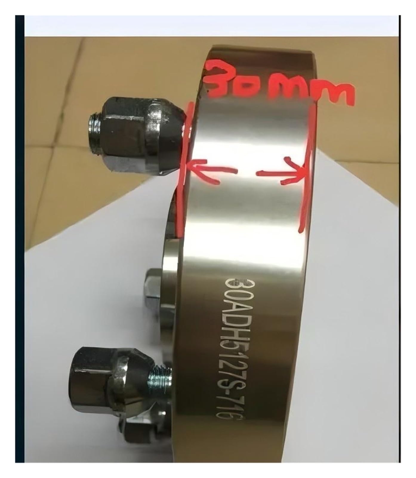 4 pièces/ensemble argent 30mm entretoises roue moyeu pour centrées Kit d'élargissement en alliage d'aluminium pour Jeep