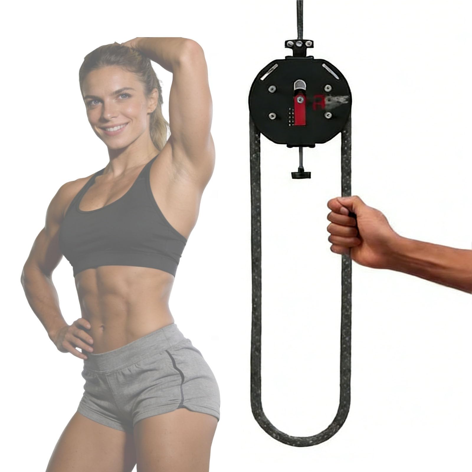 LAT Pulldown-Maschine & Endlos-Seiltrainer, Schulterzugsystem – Seilzug-Maschinensystem für Zugseil Fitnesstraining | Griff-, Arm-, Rücken- & Körperkoordinationsübungen
