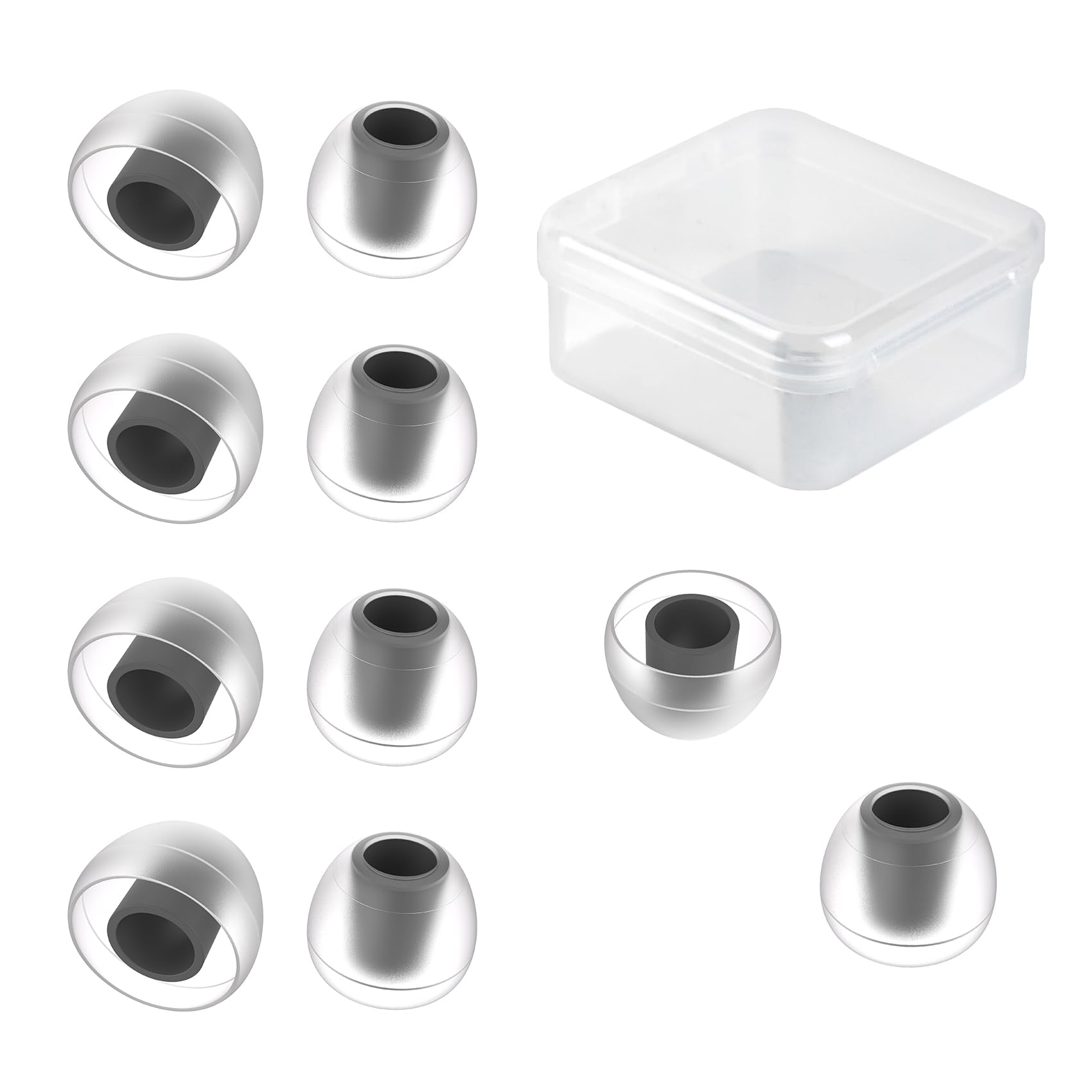 イヤホン earpadsbro Amazon.com: 5 Pairs KBEAR 07 Ear Tips, KINBOOFI IEM Eartips