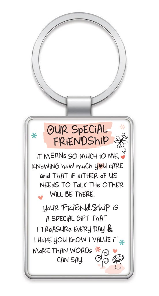 Inspired Words Keyring - Our Special Friendship - Gift Ideas