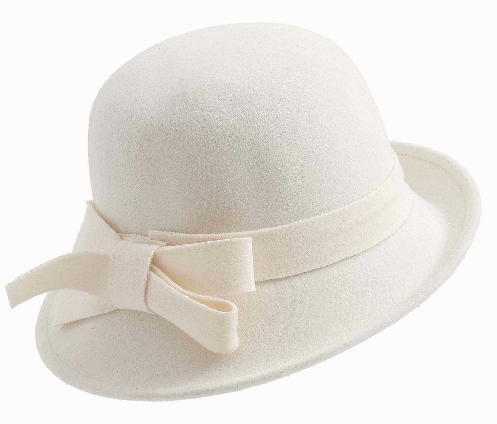 MESU Damen Vintage Filz Eimer Hut 1920S Cloche Bowler Hüte