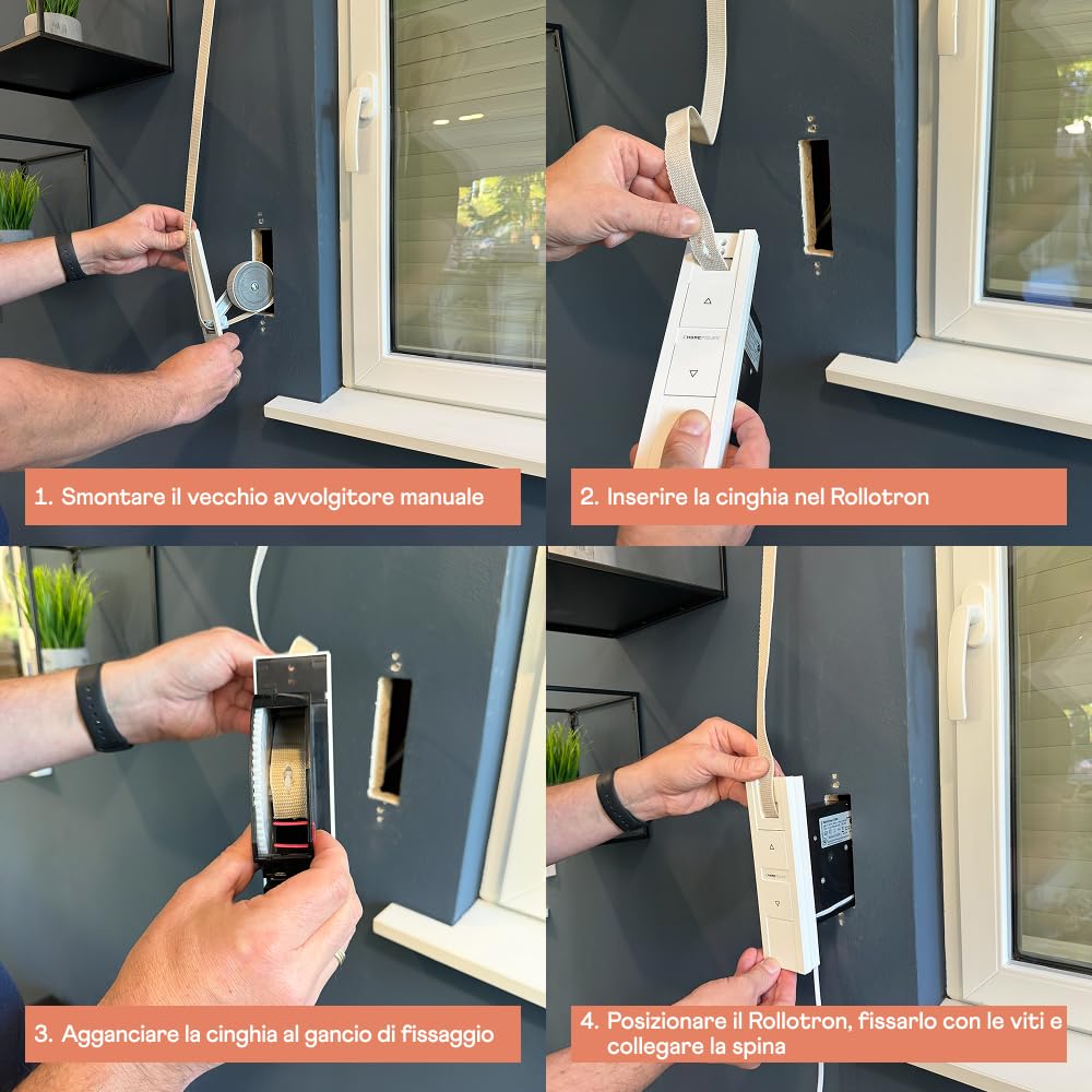 Home Pilot - Avvolgitore da incasso smart Pure per il comando di tapparelle. Tapparelle smart | Montaggio rapido – 10122345