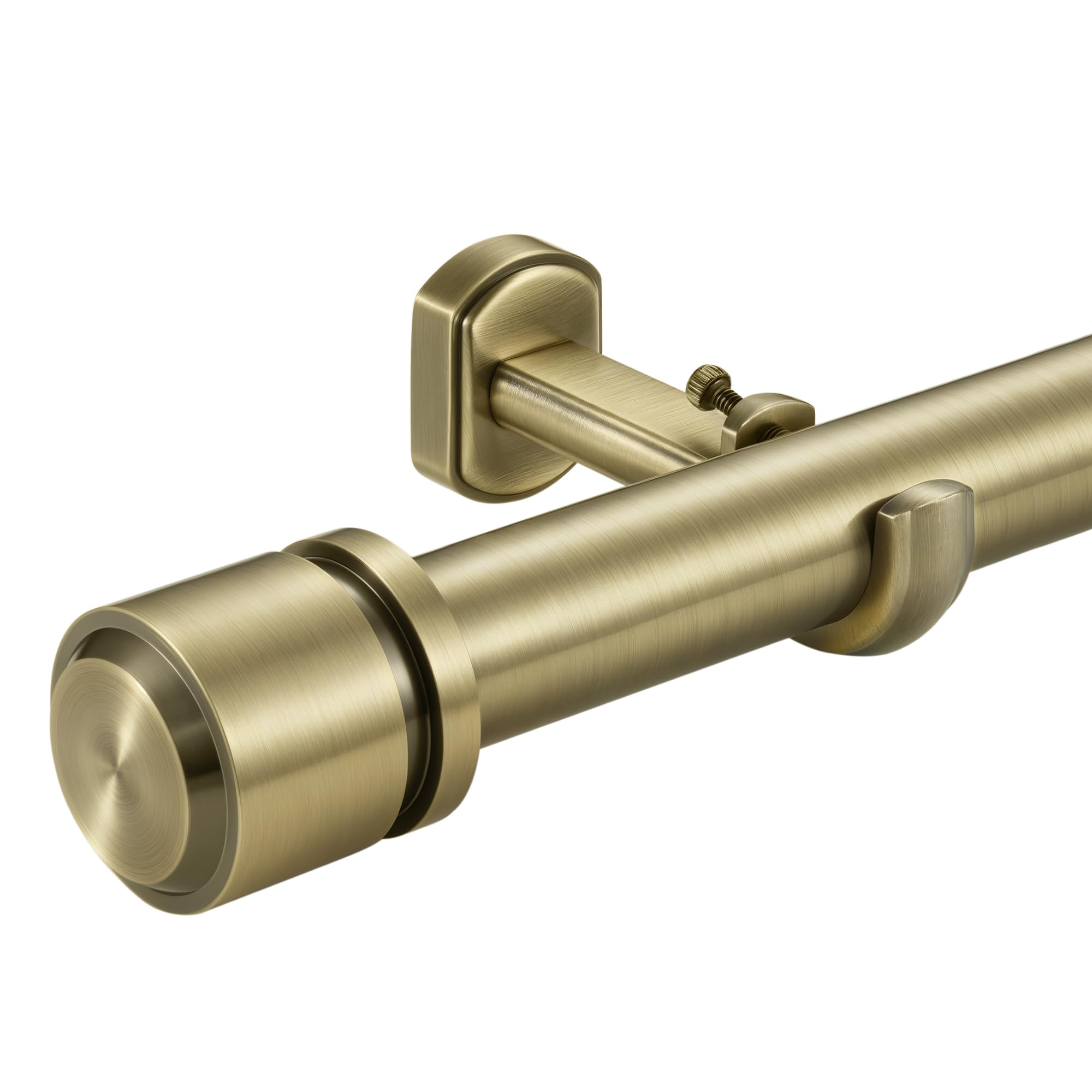 Photo 1 of 1 1/8 Inch Diameter Curtain Rods 144 to 240 Inches(12-20ft), Telescoping Heavy Duty Large Drapery Rod with Adjustable Aluminum Alloy Bracket, Solid End Caps for Windows Decoration, Antique Bronze