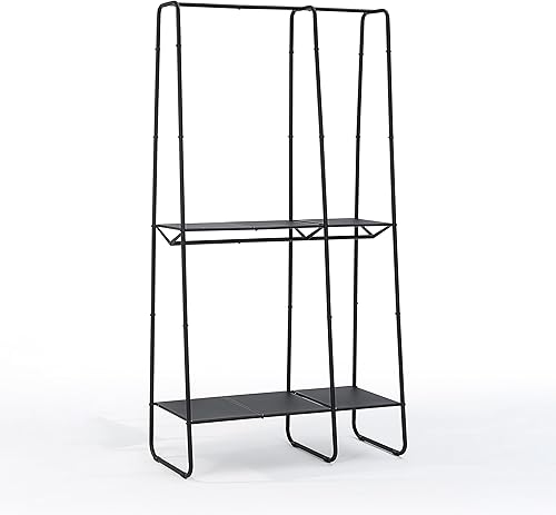 Miniatura 9 de SunnyPoint Percheros de ropa independientes extra grandes para colgar ropa, estante de metal resistente para ropa y accesorios, solución de