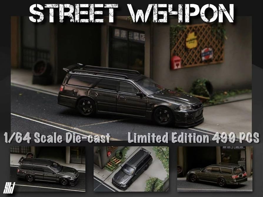 【未開封】ステージア1/64 R34顔 3台 スカージア ステージア1/64 R34顔 3台 スカージア 未開封