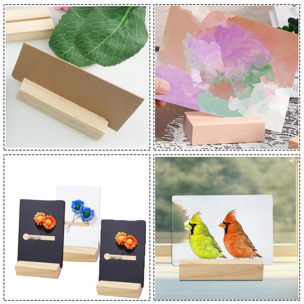 30 soportes para tarjetas de madera, soporte para tarjetas de mesa, soporte para tarjetas, soporte para tarjetas de mesa, soporte para tarjetas postales, soporte para fotos para bodas, restaurantes