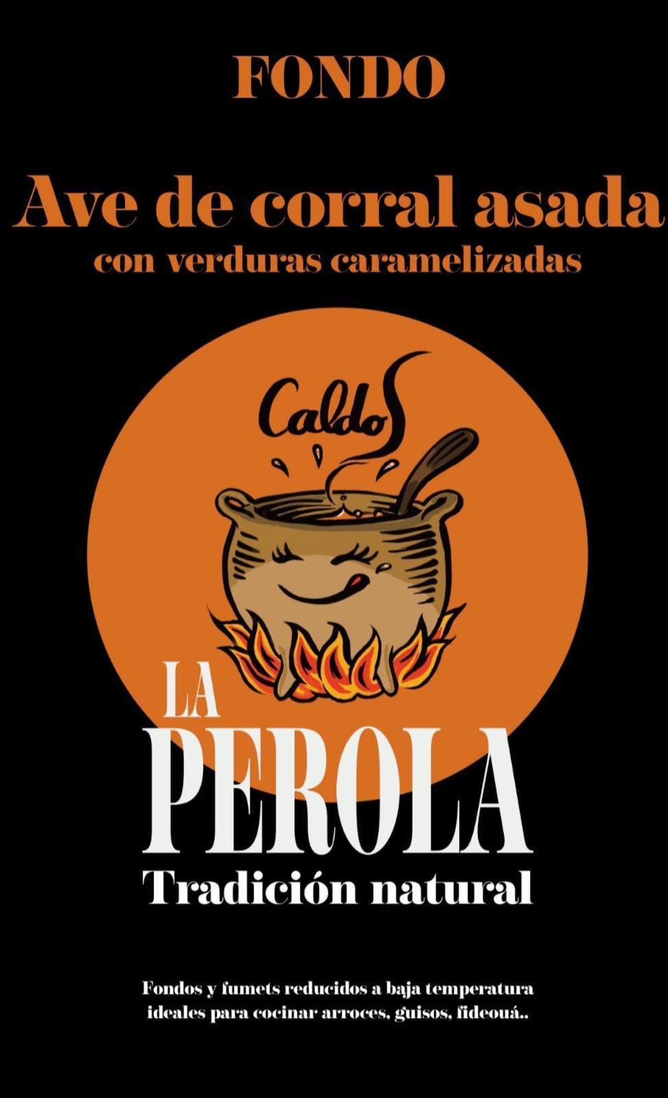 Fumet La Perola Ave de Corral Pollo 35 Raciones 400 g Fondos Naturales en Polvo