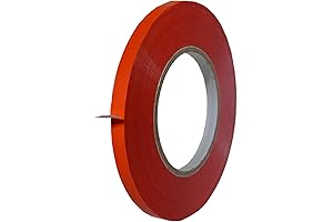 GGR Supplies T.R.U. UPVC-24BS Red Poly Bag Sealing Tape: 3/8 in. x 180 yds.
