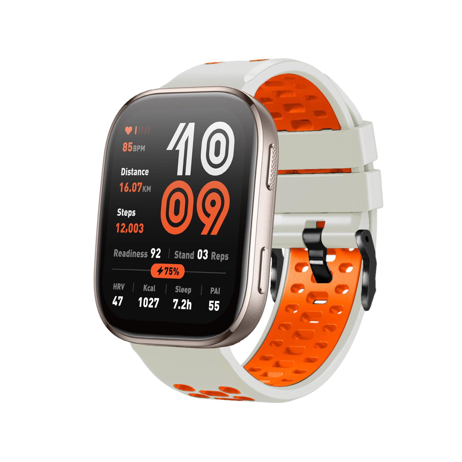 22mm Silicone Watch Band Compatible with Amazfit T-Rex 3 Pro 48mm/Balance 2/Balance/Bip 6/Bip 5/GTR 4/GTR 3/GTR 2, Two Color Replacement Strap for Amazfit Cheetah/Stratos 3/2s