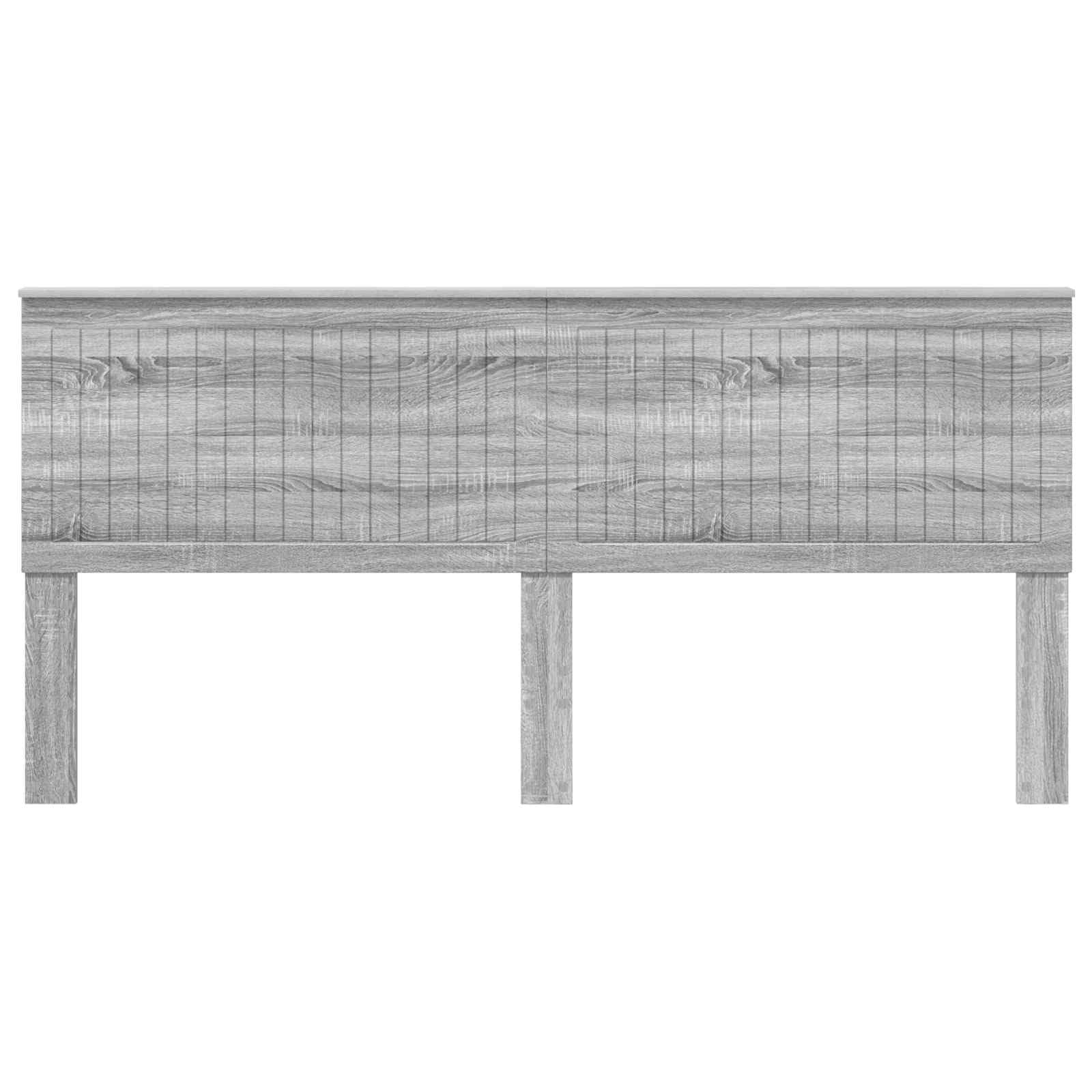 vidaXL Cabecero con cabecera Gris Sonoma 200 cm Madera contrachapada, Accesorios Elegantes para el Dormitorio, Decorativos Modernos, Zona de Descanso Comfy, diseño contemporáneo