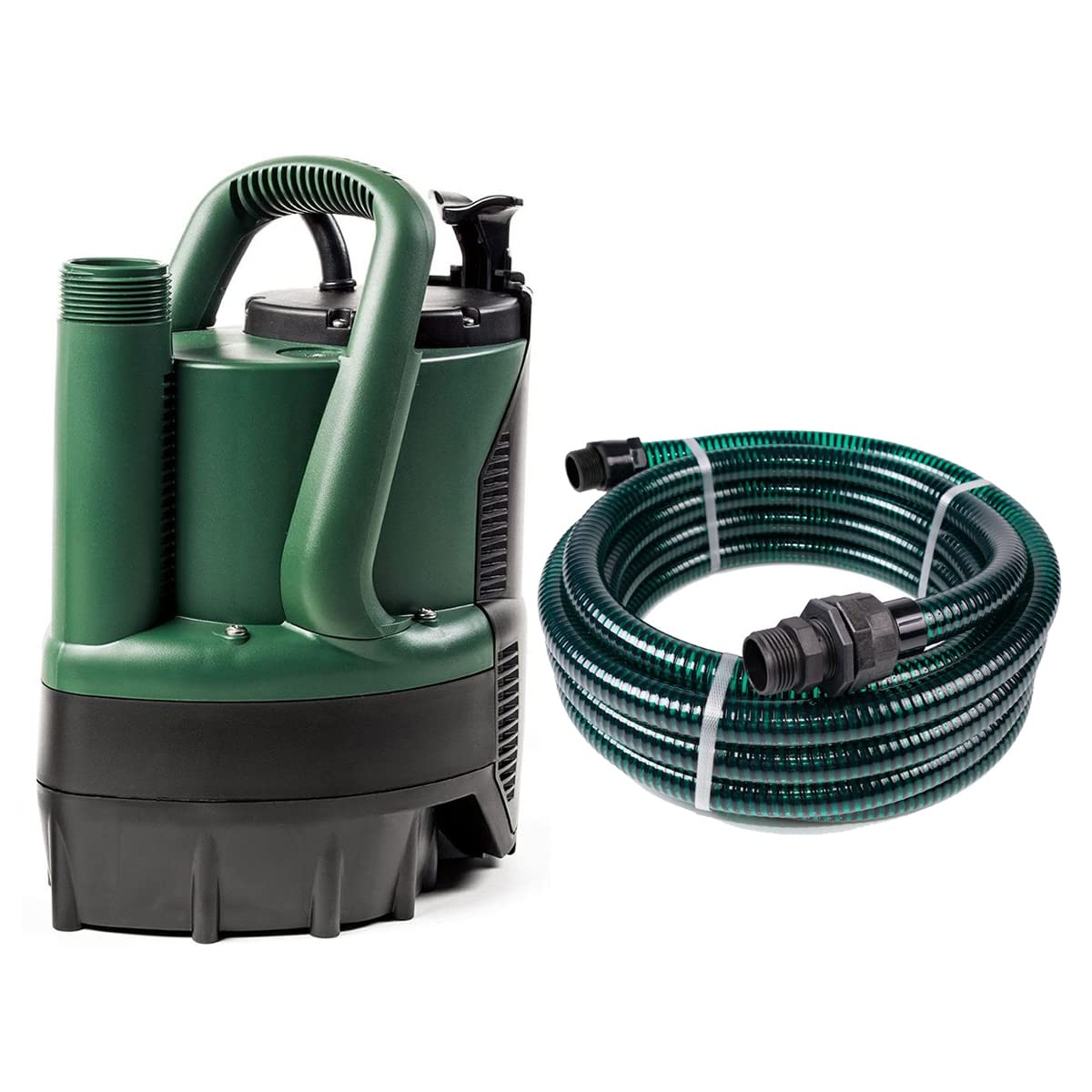 Dab Green / Black Verty Nova 200 M-A With A 7 Metre Drain Hose