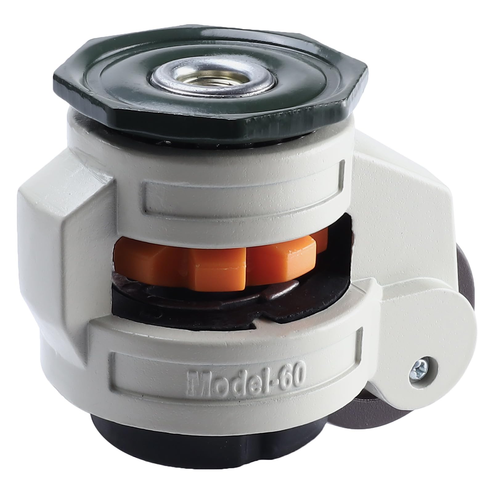 Homtone Set di 4 ruote girevoli per carichi pesanti, 50 mm, 1000 kg, per mobili industriali | Ruote per carichi pesanti a 360° per banco da lavoro e macchine, regolabili in altezza, robuste ruote per trasporto e esterni
