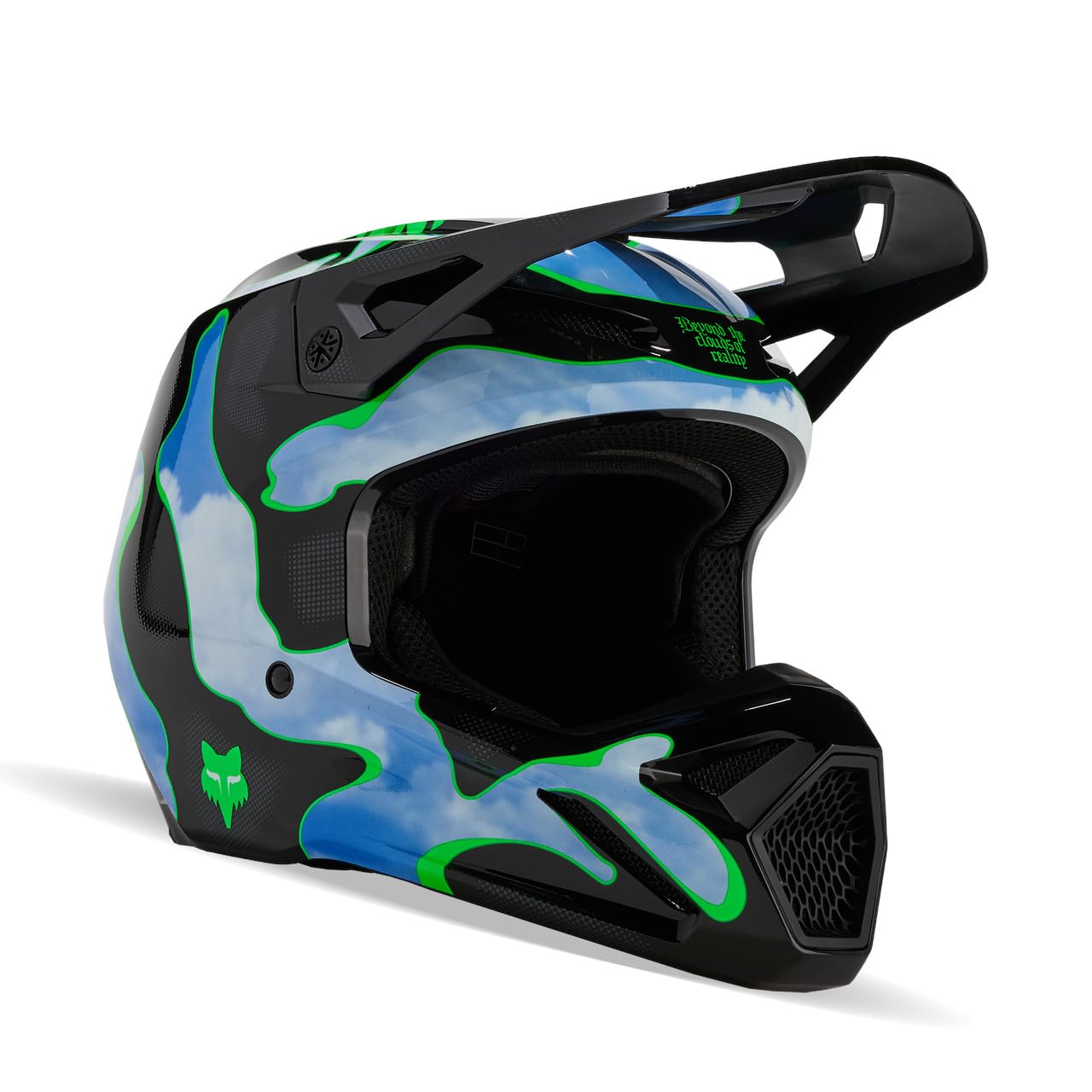 【fox racing】オフヘルメットM size /黒緑ゴーグルおまけ Amazon.com: Fox Racing Unisex V1 Motocross Dirt Bike Helmet, Black