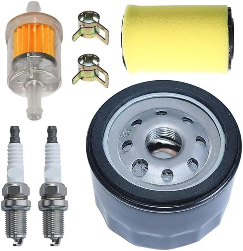 7 PCS Air Filter Oil Filter Tune Up Kit Fit For Husqvarna YTH22V46 YTH2348 YTH24V48