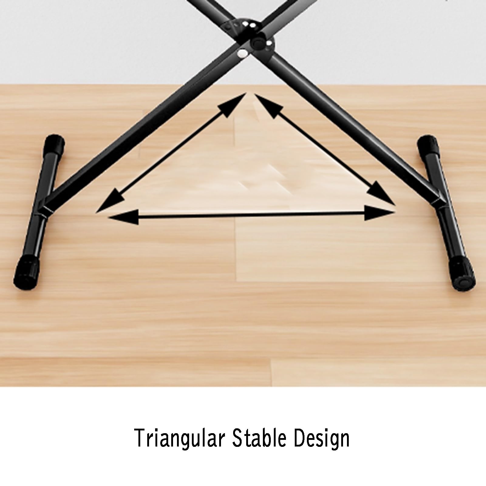 GCGC Double Brace X-Style Keyboardständer, Tragbarer Elektronischer Keyboard-Klavierständer, Keyboard-Klavierständer Mit Feststellgurten for Das Home Studio