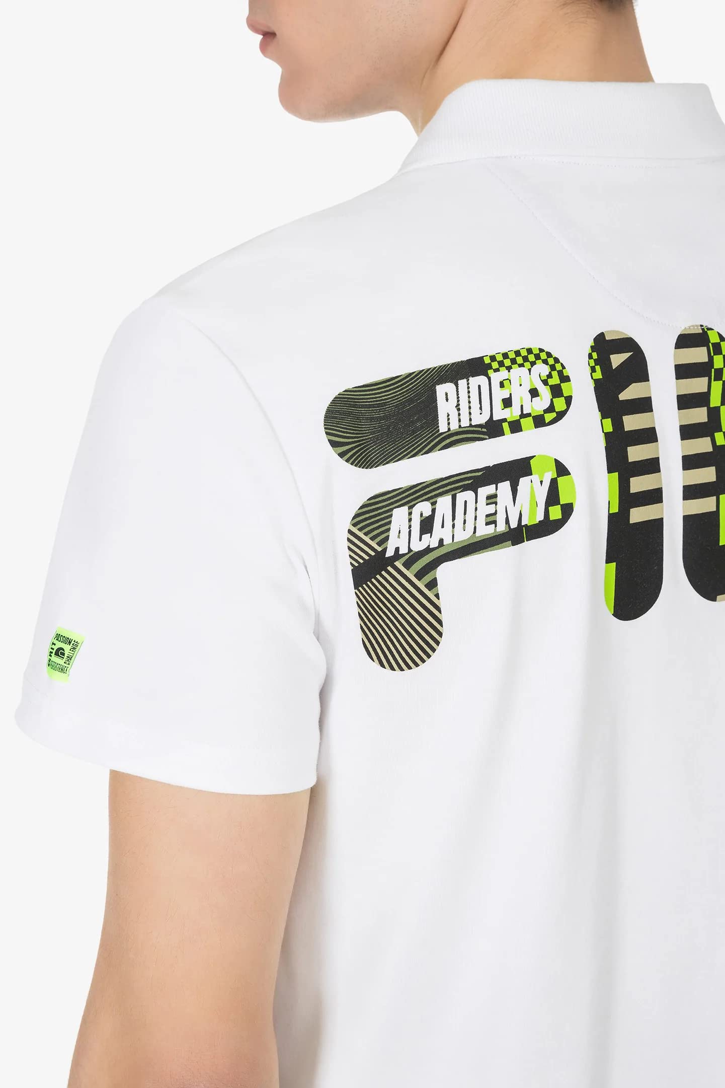 VR 46 Men's Row Vr46 Riders Academy Polo Shirt, White, M - Image 3