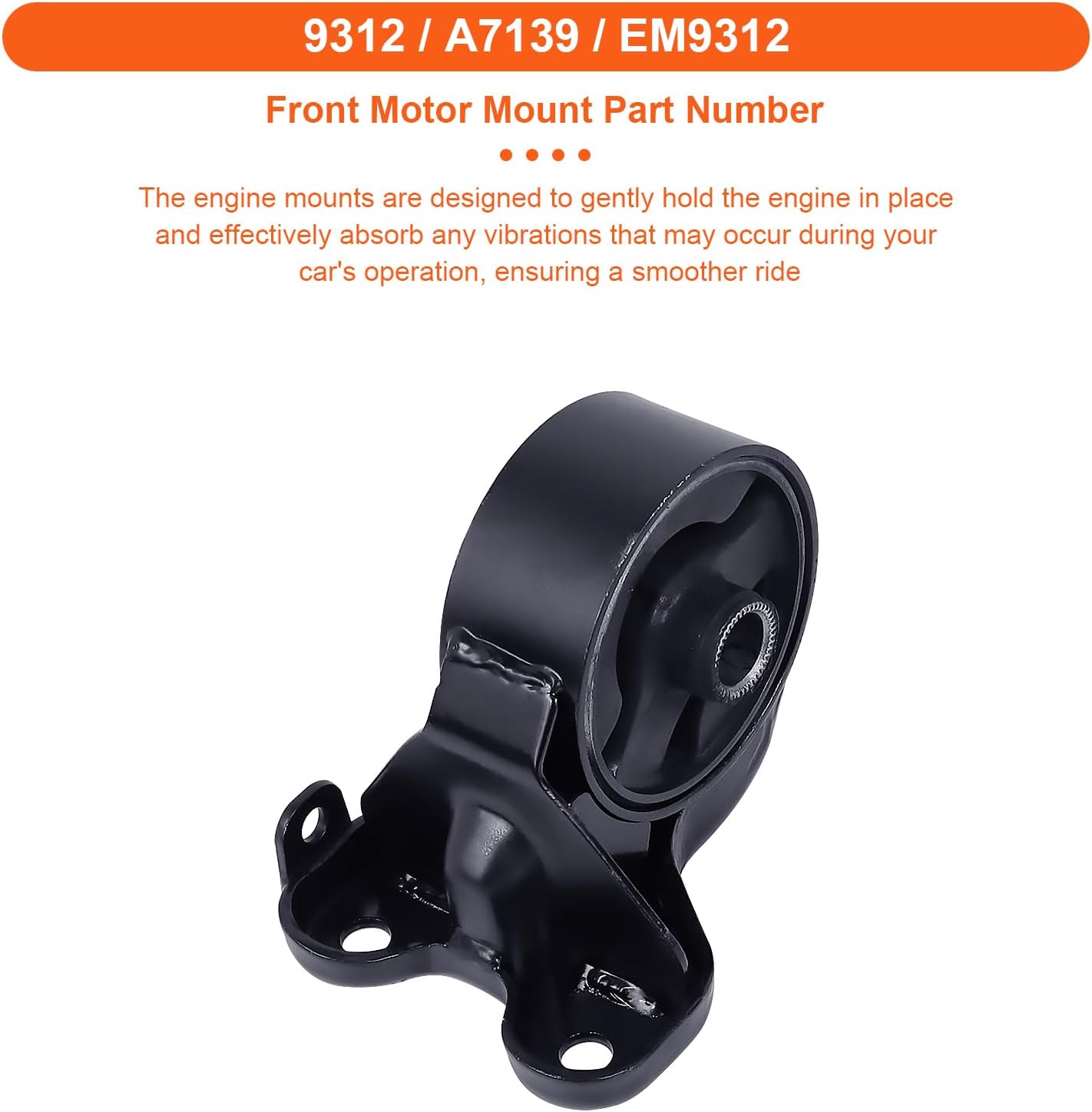 Engine Motor Mount Set & Trans Mount Compatible with 2004-2009 Kia Spectra/2005-2009 Kia Spectra5 2.0L Manual Transmission, 4PCS, Replacement for A7115 A7139 A7144 A7179