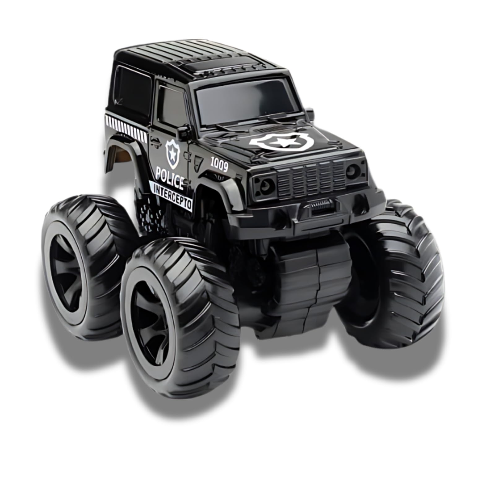 WooZee.. Police Monster Truck Toy || Friction Powered || 360 Degree Stunt CAR || Push and GO Action || Off-Road Police CAR Toy for Kids (B0D1XZN29D) Amazon Price History, Amazon Price Tracker